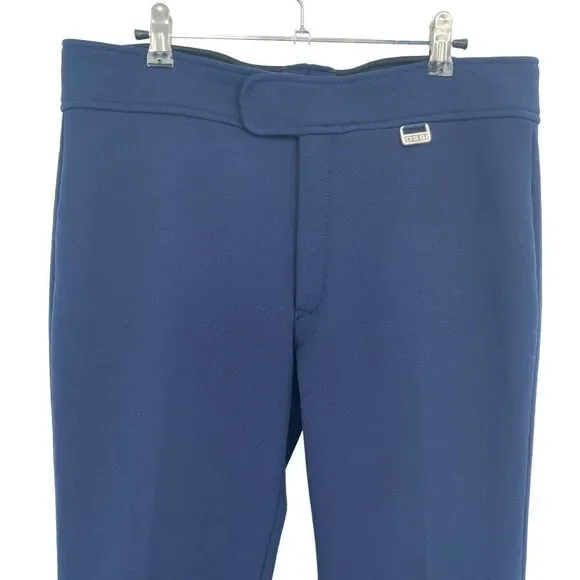 Ossi Ski Wear Mens Wool Blend Ski Pants Navy Blue Size 34R